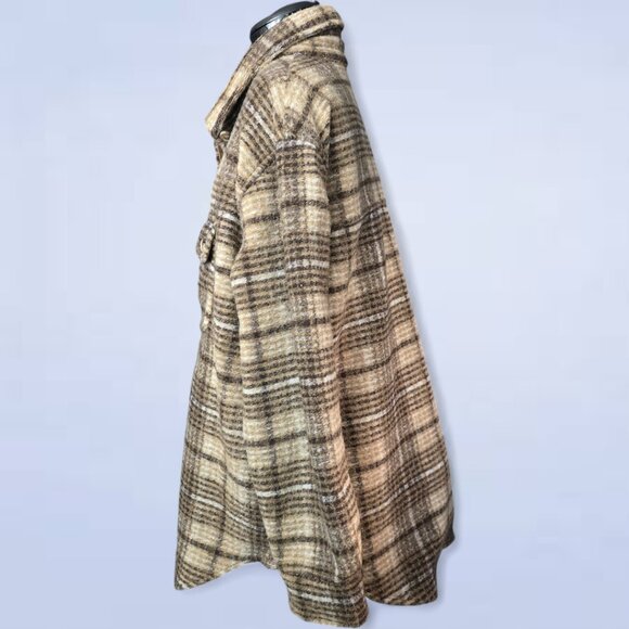 Joie Plaid Shacket - Size Extra Large - Picture 2 of 7
